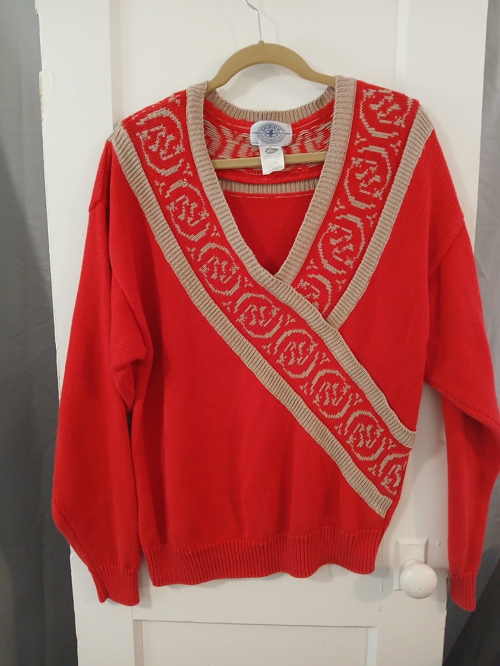 VTG 80s 90s Sportific Miller's Kristin Collection Equestrian Sweater XL [157]